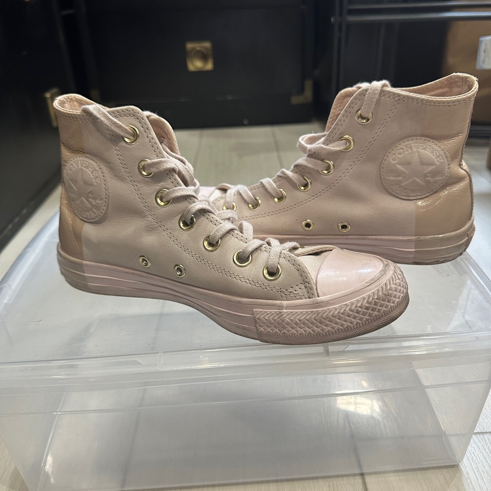 Converse Leather High Top Sneakers